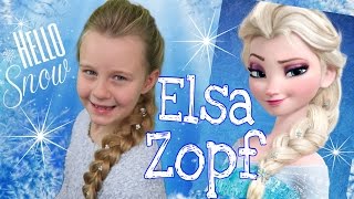 ELSAS ZOPF❄französischerquotMessyquotZopf aus die Eiskönigin❄coole Mädchen ZöpfeampFrisuren Tutorial [upl. by Hazlip139]