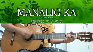 Manalig Ka  Romulo Perez  Guitar Chords [upl. by Norabel328]