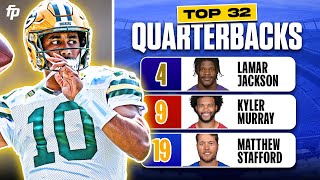 QUARTERBACK PLAY  Top 32 QB Fantasy Ranks 2024 Fantasy Football [upl. by Agathy]