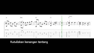 Virgoun  Surat cinta untuk Starla  Fingerstyle Guitar Tab [upl. by Aihsenyt]