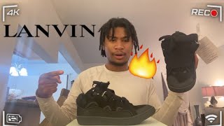 LANVIN CURB SNEAKER BLACK REVIEW  TRY ON  THESE ARE HARD 😳🔥 [upl. by Eltsyrk326]