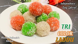 TriColor Laddu  Independence Day Recipes  15 August Special Recipe short recipe youtubeshort [upl. by Dyol]