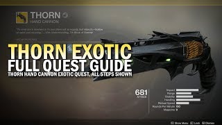 Thorn Exotic  Full Quest Guide Destiny 2 Jokers Wild [upl. by Kalagher]