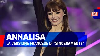 Annalisa ascolta la versione francese di Sinceramente con Olivia Stone  RDS Music For You [upl. by Della226]