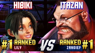 SF6 ▰ HIBIKI 1 Ranked Lily vs ITAZAN 1 Ranked Zangief ▰ High Level Gameplay [upl. by Jervis]