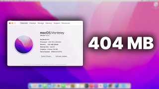 macOS 12 with 404 MB RAM [upl. by Navi769]