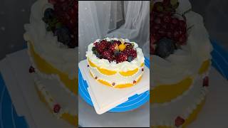 Beautiful Cake  Fruit Cake cakedecoratingtutorials shortsviral cakedesign cakedecorating [upl. by Lopez]