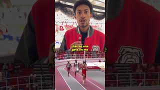 Inside Christopher Morales Williams 400m world record 🌎 ncaatrackandfield [upl. by Melcher]