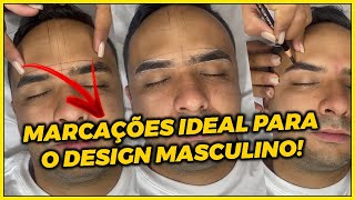 Design De Sobrancelhas Masculino  Marcações e Dicas [upl. by Nimaynib110]