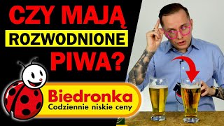 CZY BIEDRONKA SPRZEDAJE ROZWODNIONE PIWA  SPRAWDZAM Z PIWAMI Z INNEGO SKLEPU [upl. by Bat]