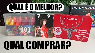 COMPARAÇÃO ENTRE BRUTFUNER 160 E KALOUR 180  QUAL É O MELHOR  DICA DE QUAL LÁPIS DE COR COMPRAR [upl. by Odlanir]