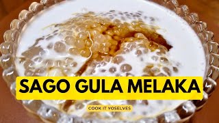 The Best Chewy Sago Gula Melaka  The Ultimate Coconut Pudding [upl. by Amehr]