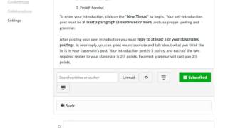 How to Post in a Discussion Board in Canvas [upl. by Halsted]