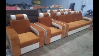 How to make Import sofa 4 seater Finishing  Full Sofa set Finishing step by step tutorial Interior [upl. by Julietta858]