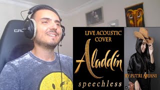 Putri Ariani  Speechless Naomi Scott Cover Reaction [upl. by Chesney]