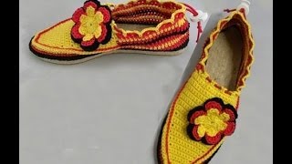 Häkeln  Schuhe  WM Special  Espadrilles [upl. by Ahsiekal]