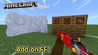 ADDON SENJATA FF DI MINECRAFT  ADDON FF ADDON MCPE 120 Bewan ekansaputra3697 TTZ108 [upl. by Arretnahs]