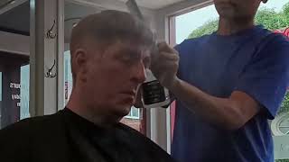 High fade haircut using blade number 2 back and side [upl. by Mckee407]