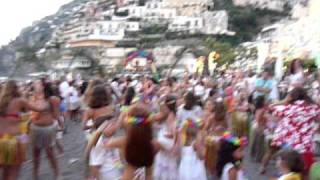 Hawaiian beach party in Positano [upl. by Andy]