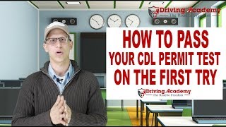 How to Get your CDL Permit  Pass the first time  Driving Academy [upl. by Ahsatsana286]