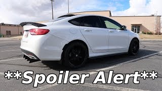 CHRYSLER 200 ROOF SPOILER INSTALL [upl. by Lemrej]