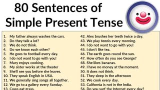 Simple Present Tense sentences for kids [upl. by Odetta]