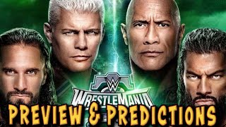 MY PREVIEW AND PREDICTIONS FOR WRESTLEMANIA 40 [upl. by Philemon]