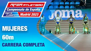 Final 60m mujeres  Campeonato de España absoluto de atletismo PC  Madrid 2023 Jaël Bestué [upl. by Mallon]