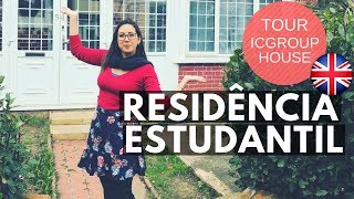 COMO É MORAR EM RESIDÊNCIA ESTUDANTIL EM LONDRES  Icgroup House [upl. by Auod272]