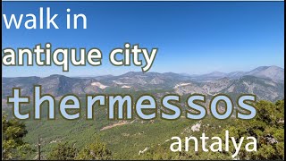 Walk in Termessos Antique City – A MUST SEE in Antalya Turkey Autumn 2022 [upl. by Aleil165]