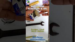 Drawer Lock merk Hubben I KM Alum shortvideo aluminumworks karyamudaaluminiumdanhpl [upl. by Aem]