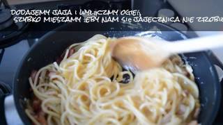 Spaghetti Carbonara bez śmietany  łatwy przepis [upl. by Criswell394]