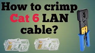 HOW TO CRIMPING RJ 45 CONNECTOR BYCAT 6 LAN CABLERJ 45CONNECTOR CRIMPING KAYSEKAREVALLTECHNICALL [upl. by Ahtnamas309]