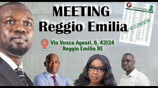 🔴 DIRECT ITALIE GRAND MEETING PASTEF REGGIO EMILIAlegislatives2024 sonko pastef diaspora [upl. by Ylellan25]