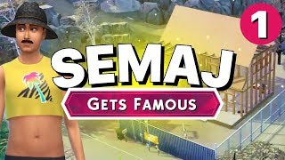 SEMAJ Gets Famous  Part 1  BUILDING MY HOUSE Lets Play The Sims 4 [upl. by Damha116]