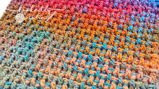 Crochet Rice Stitch  Very Easy ONE ROW REPEAT [upl. by Nimajnab517]