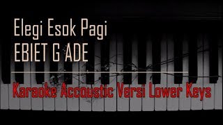 Ebiet G Ade  Elegi Esok Pagi Karaoke Versi Lower Keys [upl. by Demott]