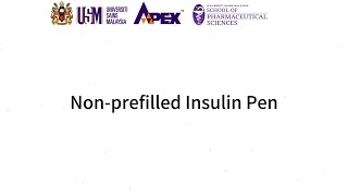 1 Insulin Pen NonPrefilled [upl. by Nailuj504]