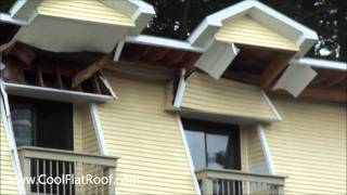 ROOF COLLAPSE  Total FAIL  Install Metal Roofing [upl. by Tobey316]