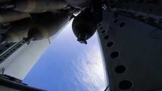 B 52 Dropping Bombs from the Bomb Bay Doors  Daytime [upl. by Ronny214]