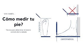 Cómo medir el pie para saber que número de zapato comprar online [upl. by Ahsemak491]