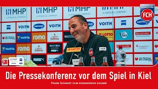 Die Pressekonferenz vor dem Spiel gegen Holstein Kiel [upl. by Hump]