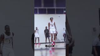 2024 4 star Derrion Reid with the insane poster and dime 🤯🤯 dunk ghsa basketball georgia [upl. by Enneiluj]