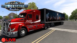 🔴LIVE Halloween Event Again  American Truck Simulator No Commentary 18 ats [upl. by Gweneth977]