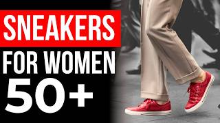 How To Wear Sneakers For Women Over 50 [upl. by Ilzel]