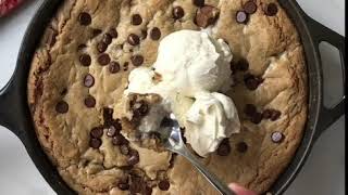 Famous quotPizookiequot  Chocolate Chip Skillet Cookie Recipe [upl. by Zabrine731]