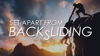 What is Backsliding  Set Apart from Backsliding  Week 1  Ps Chris Chipeio [upl. by Earlene]