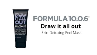 Formula 1006 Draw it all out Activated Charcoal Peel Mask 100ml [upl. by Fritzie]