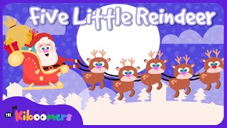 Five Little Reindeer  The Kiboomers Preschool Songs amp Nursery Rhymes for Christmas [upl. by Hachmin194]