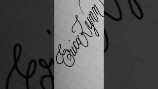 ☆Erica Lynn☆ calligraphy handwriting lettering writing signature art [upl. by Ynaoj]